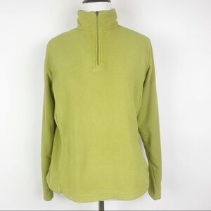 Lands' End Women's Green Fleece Jacket